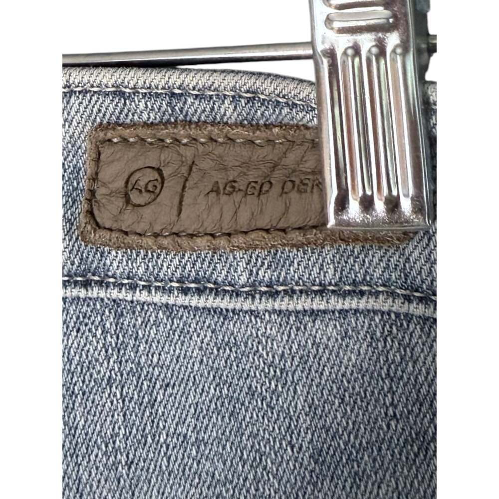 AG Saige Wide Leg Crop Jean Women’s 30 High Rise Raw Hem Blue Vintage Wash - Picture 5 of 7